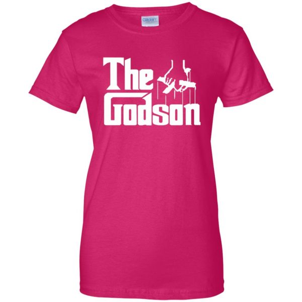 godson womens t shirt - lady t shirt - pink heliconia