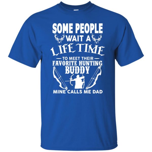 hunting dad t shirt - royal blue