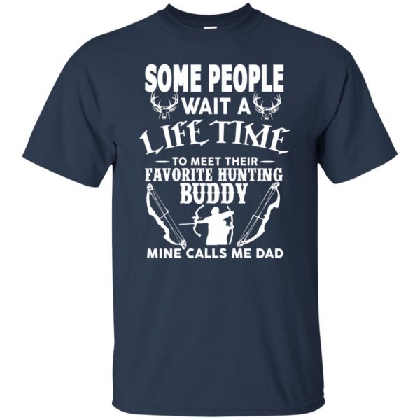 hunting dad t shirt - navy blue