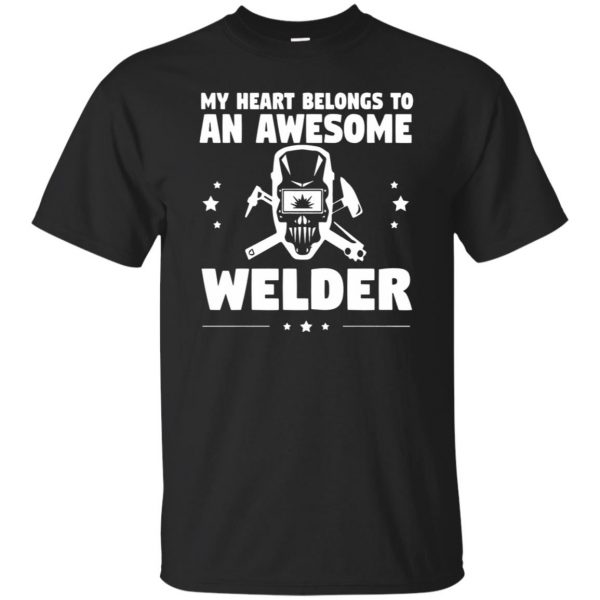 welder wife shirts - black