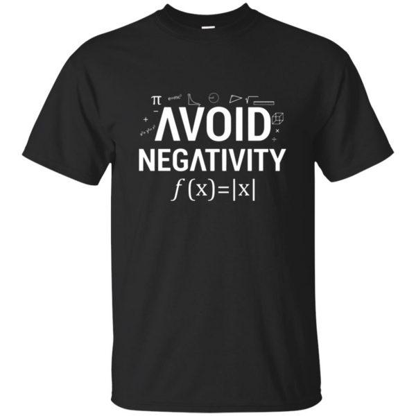 avoid negativity shirt - black