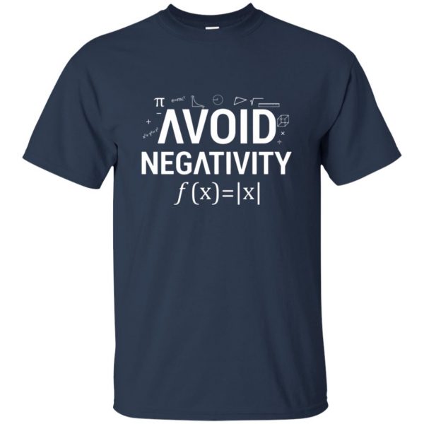 avoid negativity t shirt - navy blue