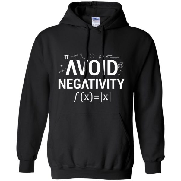 avoid negativity hoodie - black