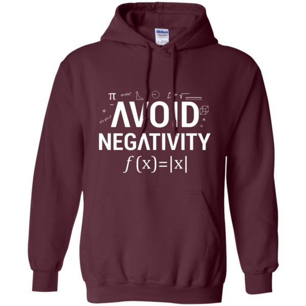 avoid negativity hoodie - maroon