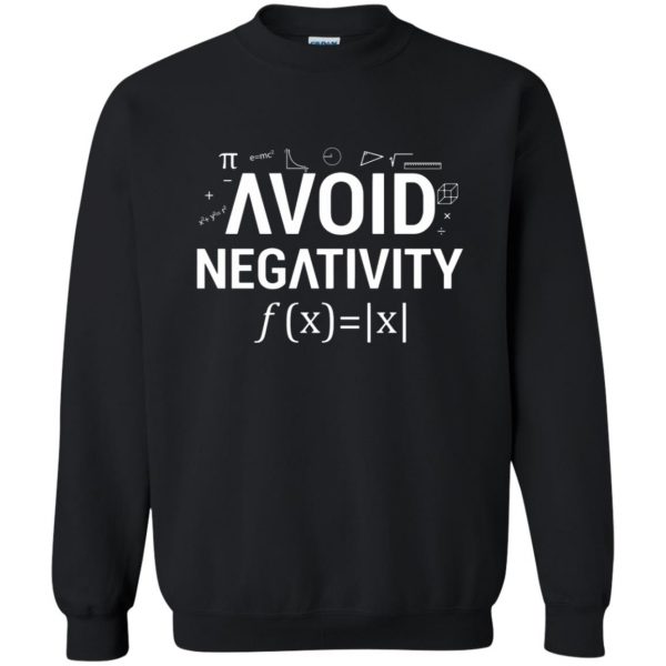 avoid negativity sweatshirt - black