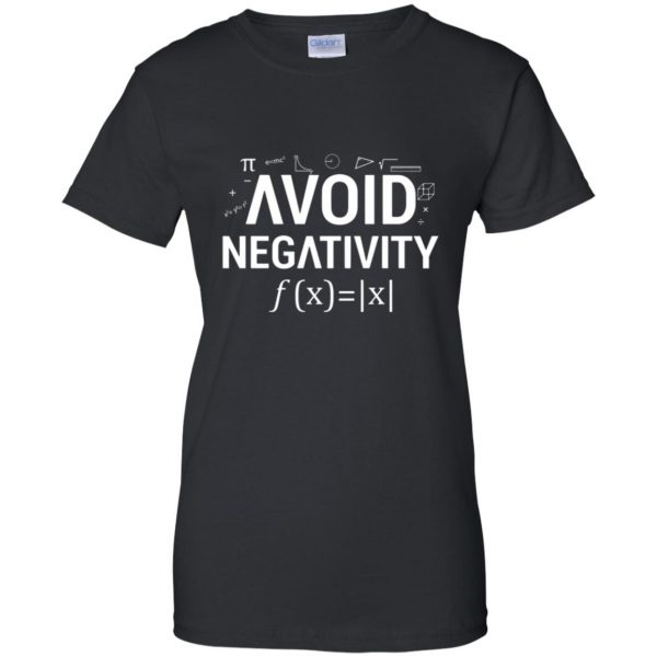 avoid negativity womens t shirt - lady t shirt - black