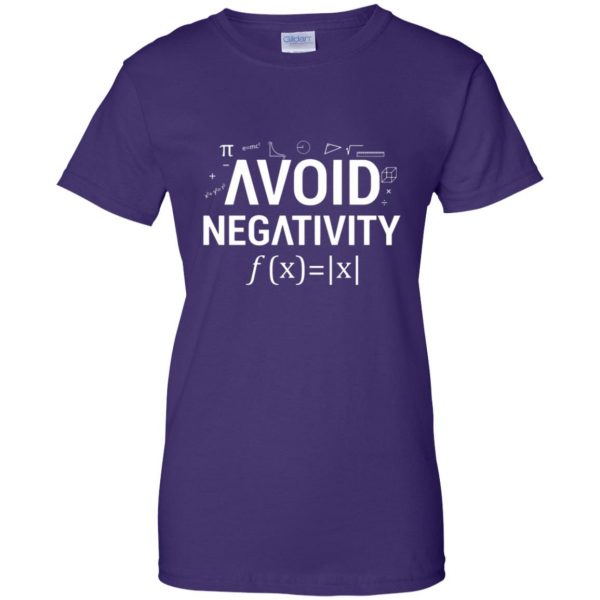 avoid negativity womens t shirt - lady t shirt - purple