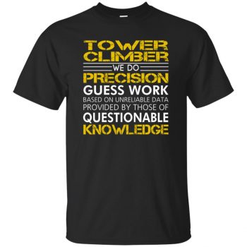 tower climber t shirts - black