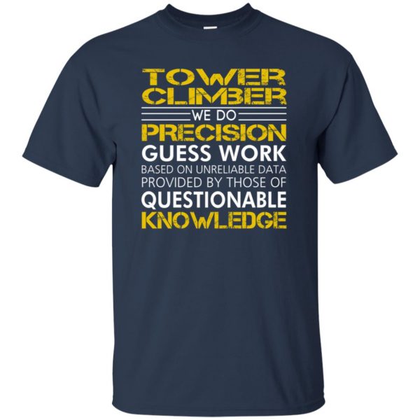 tower climber t shirt - navy blue