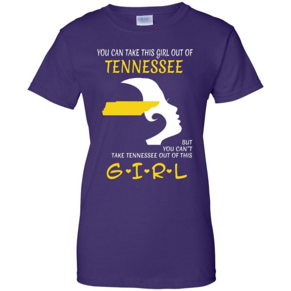 tennessee girl womens t shirt - lady t shirt - purple