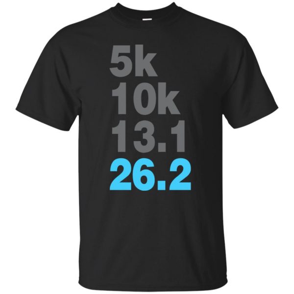5k 10k 13.1 26.2 Marathoner - black