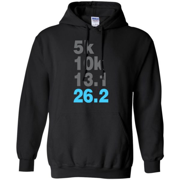 5k 10k 13.1 26.2 Marathoner hoodie - black