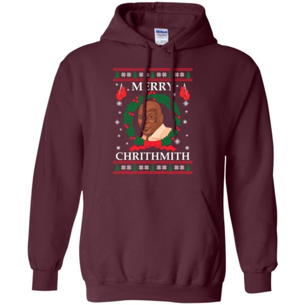 merry chrithmith hoodie - maroon