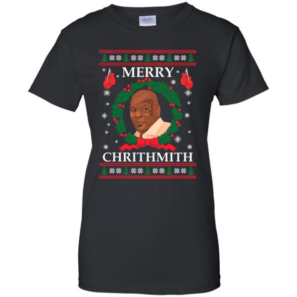merry chrithmith womens t shirt - lady t shirt - black