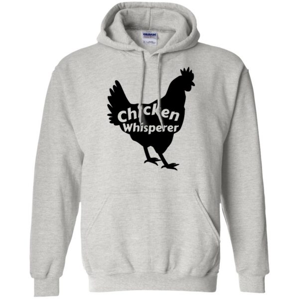 chicken whisperer hoodie - ash