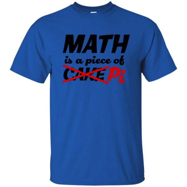 math geek t shirt - royal blue