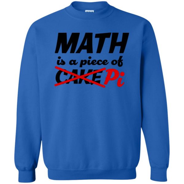 math geek sweatshirt - royal blue