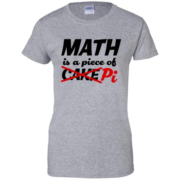 math geek womens t shirt - lady t shirt - sport grey