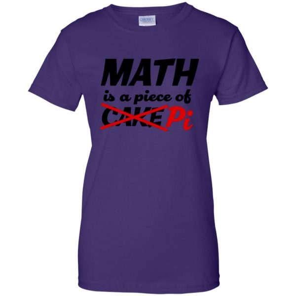 math geek womens t shirt - lady t shirt - purple