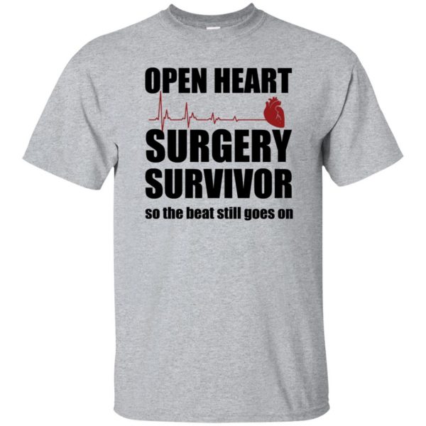 open heart surgery t shirts - sport grey
