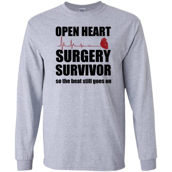 open heart surgery long sleeve - sport grey