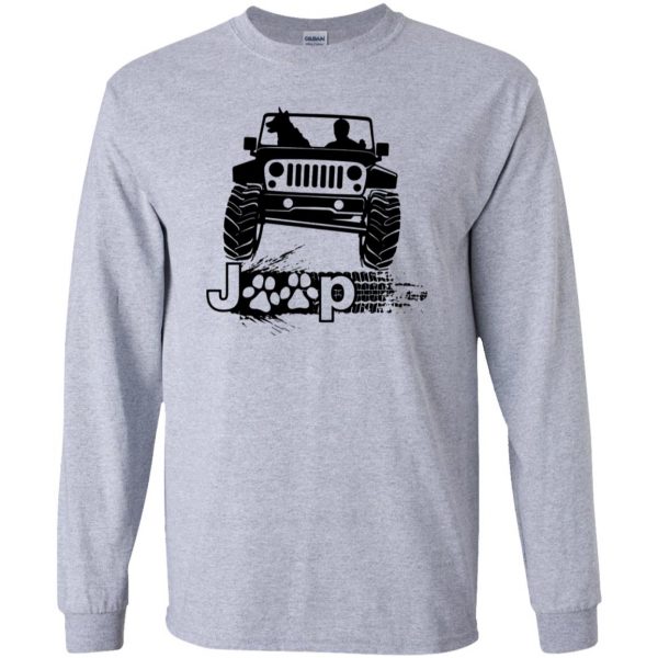 jeep dog long sleeve - sport grey