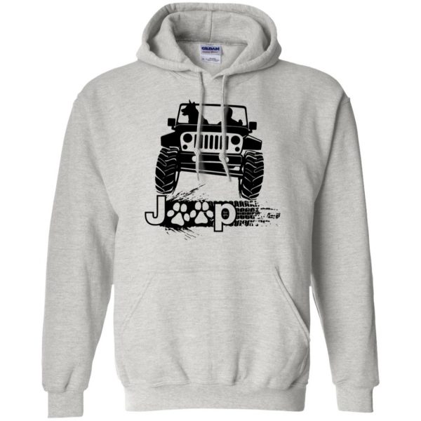 jeep dog hoodie - ash