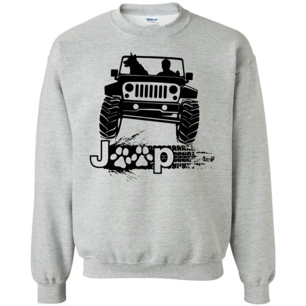 jeep dog sweatshirt - sport grey