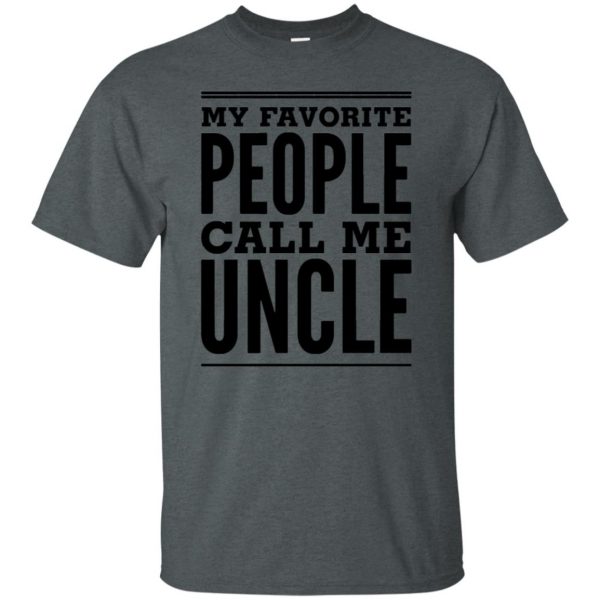 favorite uncle t shirt - dark heather
