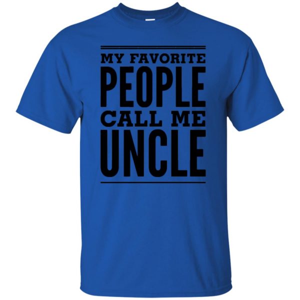 favorite uncle t shirt - royal blue
