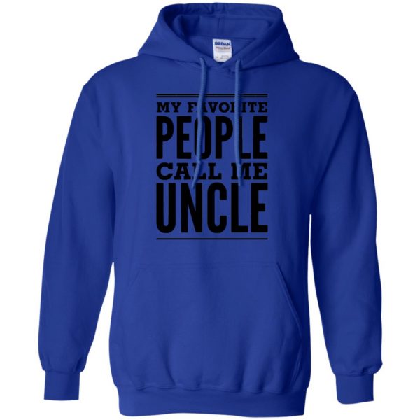 favorite uncle hoodie - royal blue