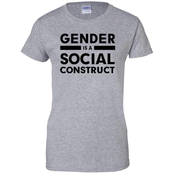 gender is a social construct womens t shirt - lady t shirt - sport grey