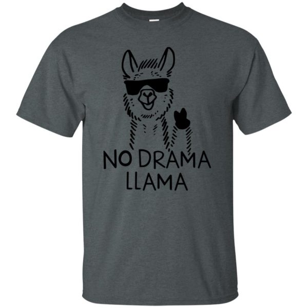 drama llama t shirt - dark heather