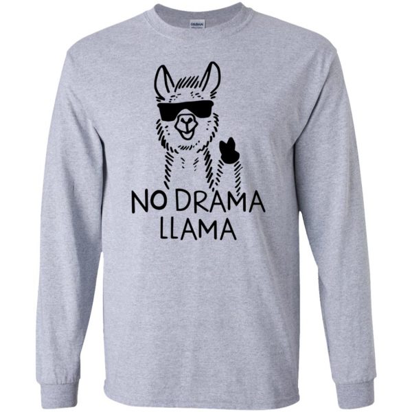 drama llama long sleeve - sport grey