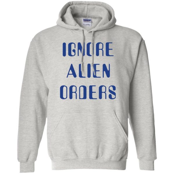 ignore alien orders hoodie - ash