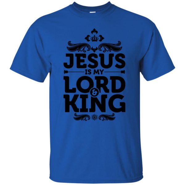 jesus is lord t shirt - royal blue