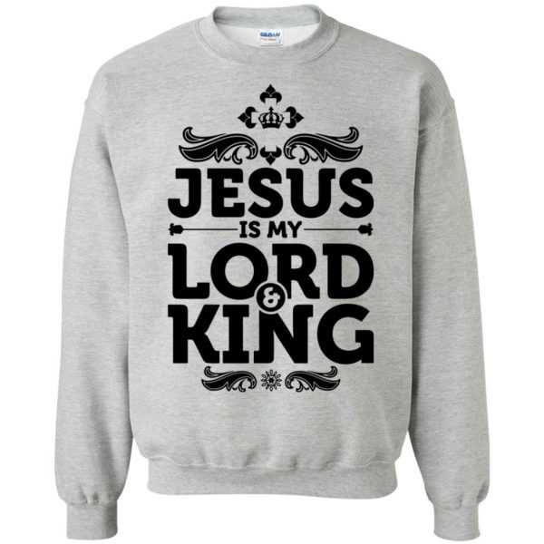jesus is lord sweatshirt - sport grey