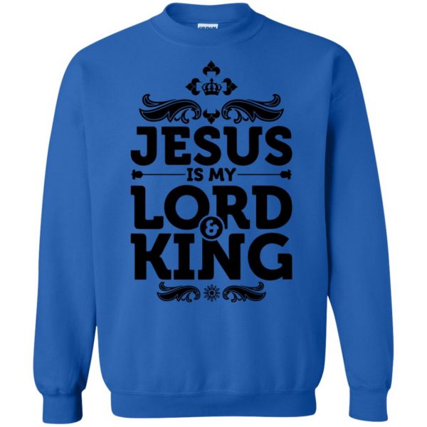 jesus is lord sweatshirt - royal blue