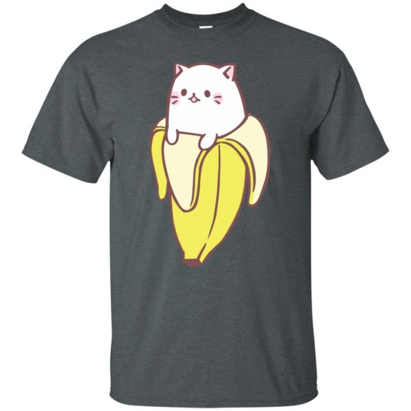 cat banana t shirt - dark heather