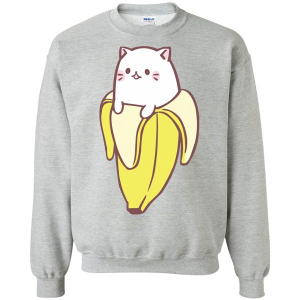 cat banana sweatshirt - sport grey