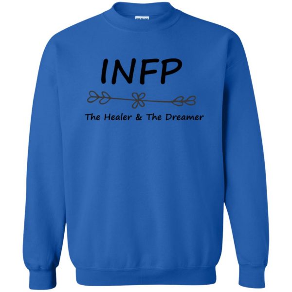 infp sweatshirt - royal blue