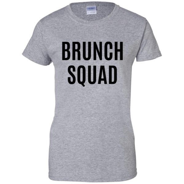 brunch squad womens t shirt - lady t shirt - sport grey