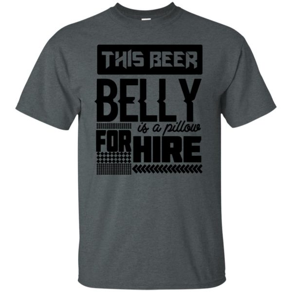 beer belly t shirt - dark heather