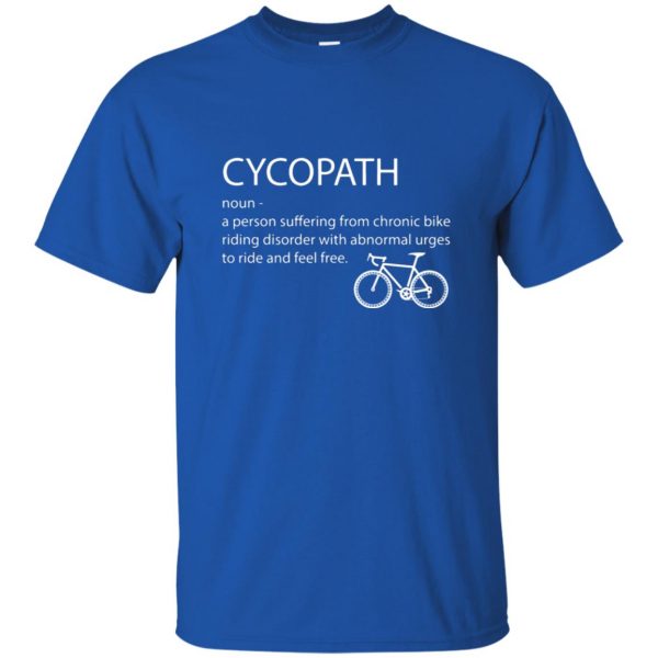 Cycopath Noun t shirt - royal blue