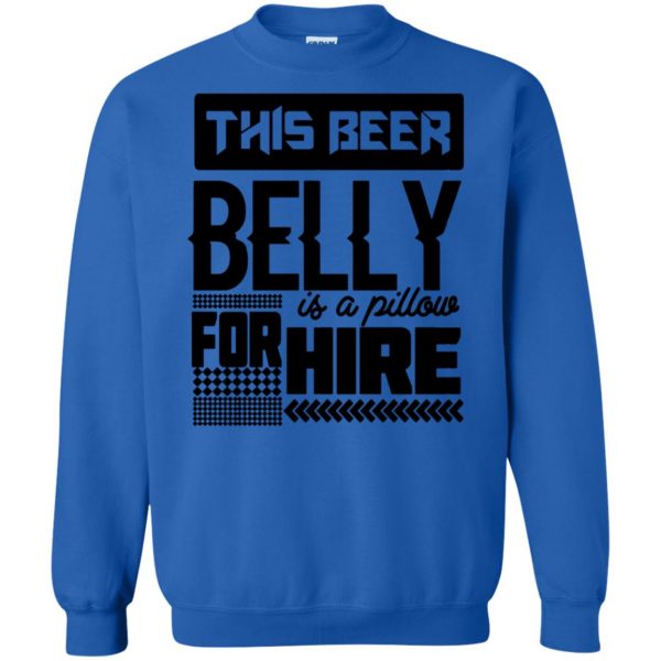 beer belly sweatshirt - royal blue