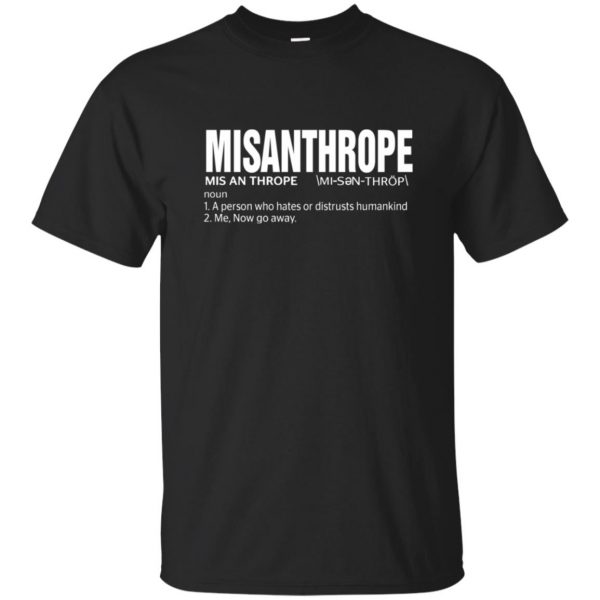 misanthrope t shirt - black