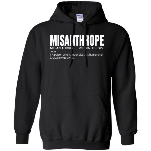 misanthrope hoodie - black