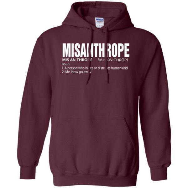 misanthrope hoodie - maroon