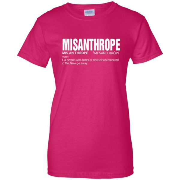 misanthrope womens t shirt - lady t shirt - pink heliconia