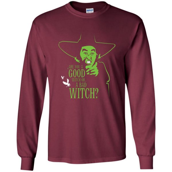 wicked witch long sleeve - maroon